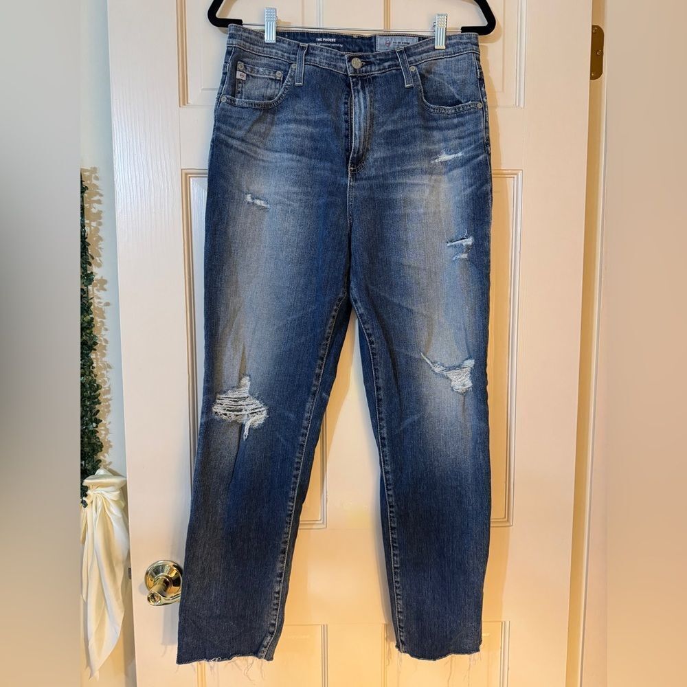 Women’s Ag-Ed Denim The Phoebe Vintage High Waisted Tapered Leg Jeans Sz 32R